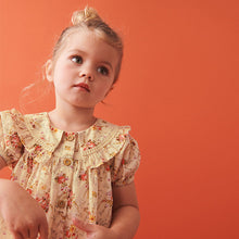 Load image into Gallery viewer, Cream Floral Printed Collar Dress (3mths-5-6yrs)
