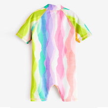 Load image into Gallery viewer, Multi Rainbow Sunsafe Swimsuit (3mths-5yrs)
