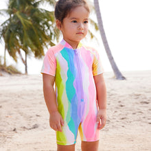 Load image into Gallery viewer, Multi Rainbow Sunsafe Swimsuit (3mths-5yrs)
