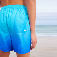 Load image into Gallery viewer, Blue Dip Dye Swim Shorts (3-12yrs)
