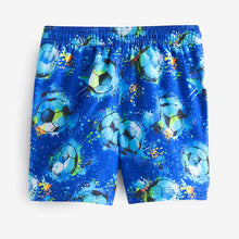 Load image into Gallery viewer, Cobalt Football Printed Swim Shorts (4yrs-12yrs)
