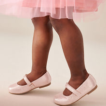 Load image into Gallery viewer, Pink Standard Fit (F) Mary Jane Occasion Shoes
