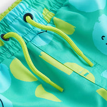 Load image into Gallery viewer, Green/Yellow Printed Swim Shorts (3mths-5yrs)
