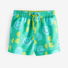 Load image into Gallery viewer, Green/Yellow Printed Swim Shorts (3mths-5yrs)
