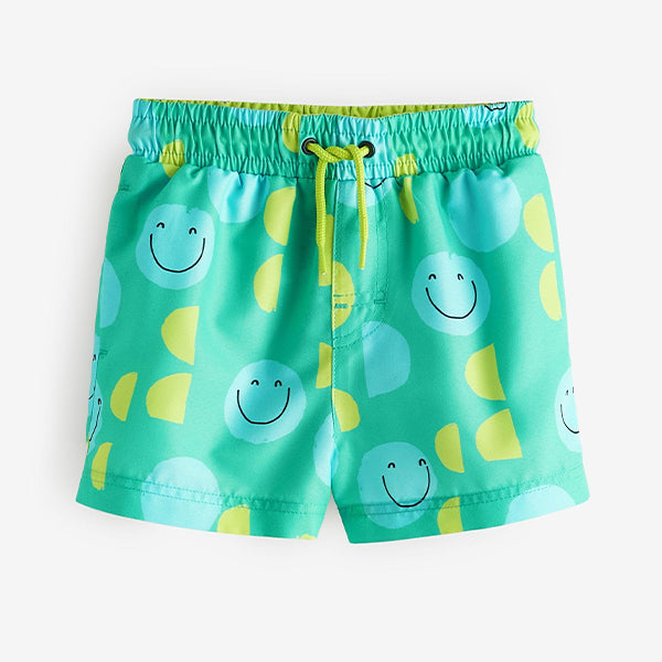 Green/Yellow Printed Swim Shorts (3mths-5yrs)