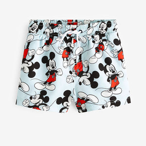 Blue Mickey Mouse Printed Swim Shorts (3mths-5yrs)