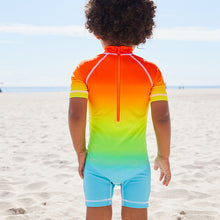 Load image into Gallery viewer, Rainbow Dip Dye Sunsafe All-In-One Swimsuit (3mths-5yrs)
