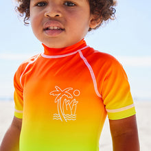 Load image into Gallery viewer, Rainbow Dip Dye Sunsafe All-In-One Swimsuit (3mths-5yrs)
