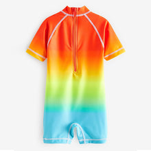 Load image into Gallery viewer, Rainbow Dip Dye Sunsafe All-In-One Swimsuit (3mths-5yrs)
