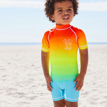 Load image into Gallery viewer, Rainbow Dip Dye Sunsafe All-In-One Swimsuit (3mths-5yrs)
