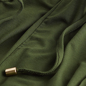 Khaki Green Cargo Jersey Joggers