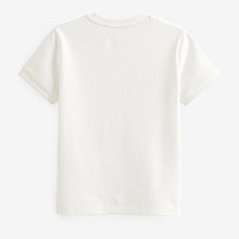 Load image into Gallery viewer, White Short Sleeve Textured T-Shirt (4-12yrs)
