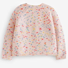 Load image into Gallery viewer, Pink Rainbow Spot Cardigan (3mths-4-5yrs)
