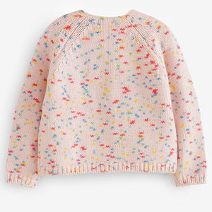 Pink Rainbow Spot Cardigan (3mths-4-5yrs)