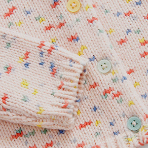 Pink Rainbow Spot Cardigan (3mths-4-5yrs)