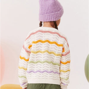 Rainbow Stripe Knitted Jumper (3-12yrs)