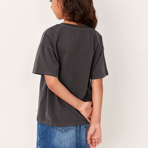 Charcoal Grey Sequin Star T-Shirt (3-12yrs)