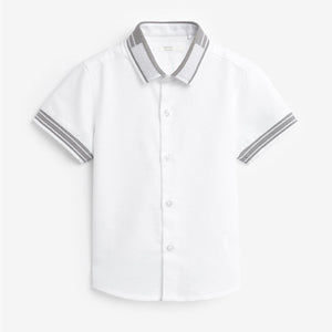 White Tipped Shirt (3mths-5-6yrs)