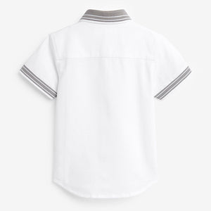 White Tipped Shirt (3mths-5-6yrs)