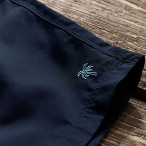 Navy Blue Palm Logo Essential Swim Shorts