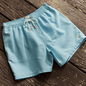 Light Blue Palm Logo Essential Swim Shorts