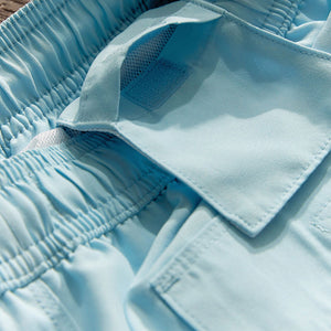 Light Blue Palm Logo Essential Swim Shorts