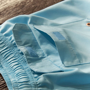 Light Blue Palm Logo Essential Swim Shorts