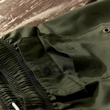 Load image into Gallery viewer, Khaki Green Palm Logo Essential Swim Shorts
