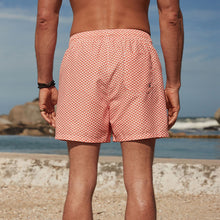 Load image into Gallery viewer, Coral Geo Regular Fit Printed Swim Shorts
