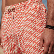 Load image into Gallery viewer, Coral Geo Regular Fit Printed Swim Shorts
