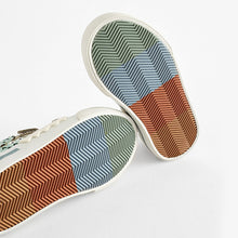 Load image into Gallery viewer, Grey Crocodile Standard Fit (F) Two Strap Touch Fastening Trainers
