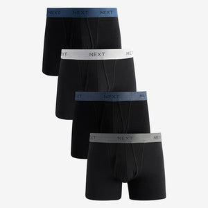 Black Comfort Soft 4 pack A-Fronts Boxers
