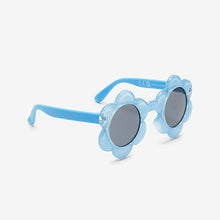 Load image into Gallery viewer, Blue Flower Sunglasses

