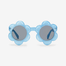 Load image into Gallery viewer, Blue Flower Sunglasses

