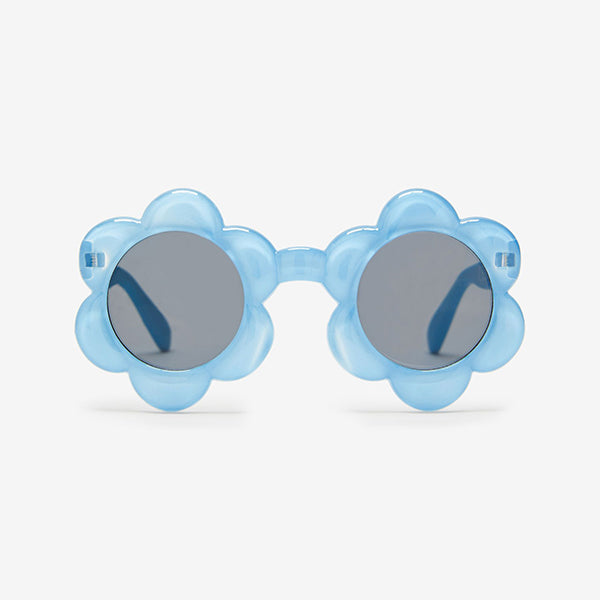 Blue Flower Sunglasses