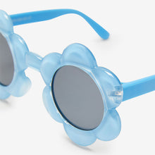 Load image into Gallery viewer, Blue Flower Sunglasses
