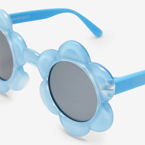 Blue Flower Sunglasses