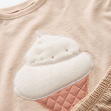 Load image into Gallery viewer, Pale Pink Ice Cream 100% Cotton Frill Short Set
