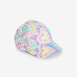 Multi Tie Dye Heart 100% Cotton Baseball Cap