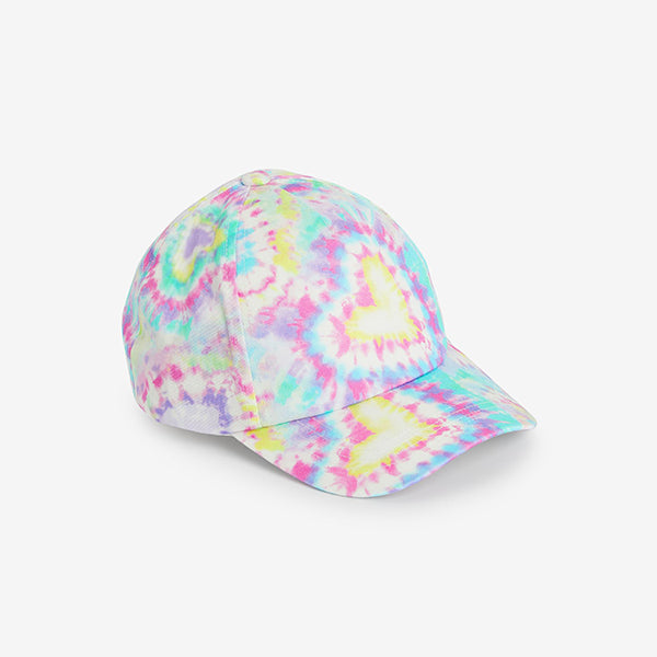 Multi Tie Dye Heart 100% Cotton Baseball Cap