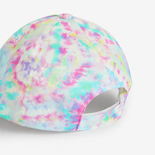 Load image into Gallery viewer, Multi Tie Dye Heart 100% Cotton Baseball Cap
