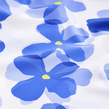 Load image into Gallery viewer, Blue Flower One Shoulder Swimsuit
