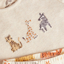 Load image into Gallery viewer, Neutral Safari Baby Top and Leggings 2 Piece Set
