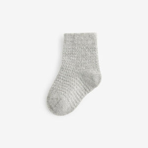 Blue/Grey 7 Pack Baby Socks (0mths-2yrs)