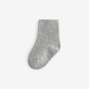 Blue/Grey 7 Pack Baby Socks (0mths-2yrs)