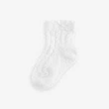Load image into Gallery viewer, Pink Baby Cable Socks 7 Pack (0mths-2yrs)

