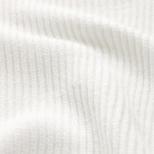 Load image into Gallery viewer, Ecru Relaxed Fit Ribbed V-Neck Knitted Jumper
