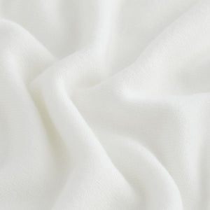 Ecru White Soft Touch Pattern Knitted Cosy Crew Neck Jumper