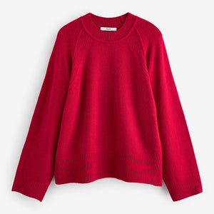 FLO LS CREW RED