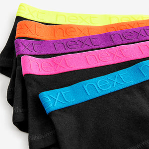 Black Hipster Briefs 5 Pack (2-12yrs)